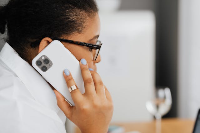 person on the phone